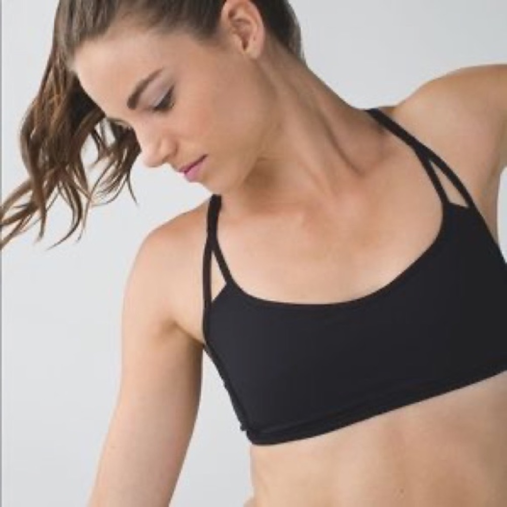 LULULEMON LIGHTEN UP SPORTS BRA BLACK - Picture 2 of 2